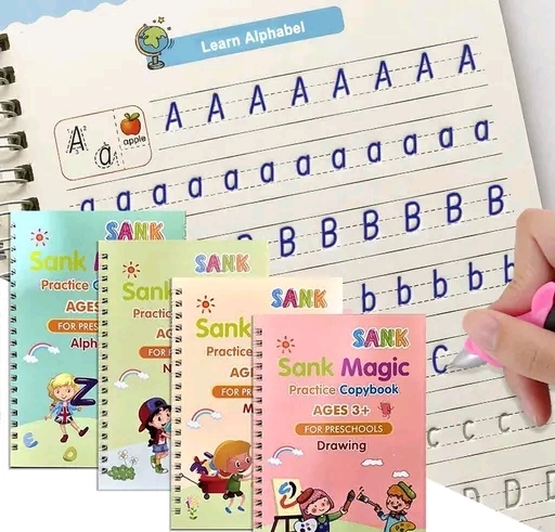 4 pcs Kids Practice Note Book 